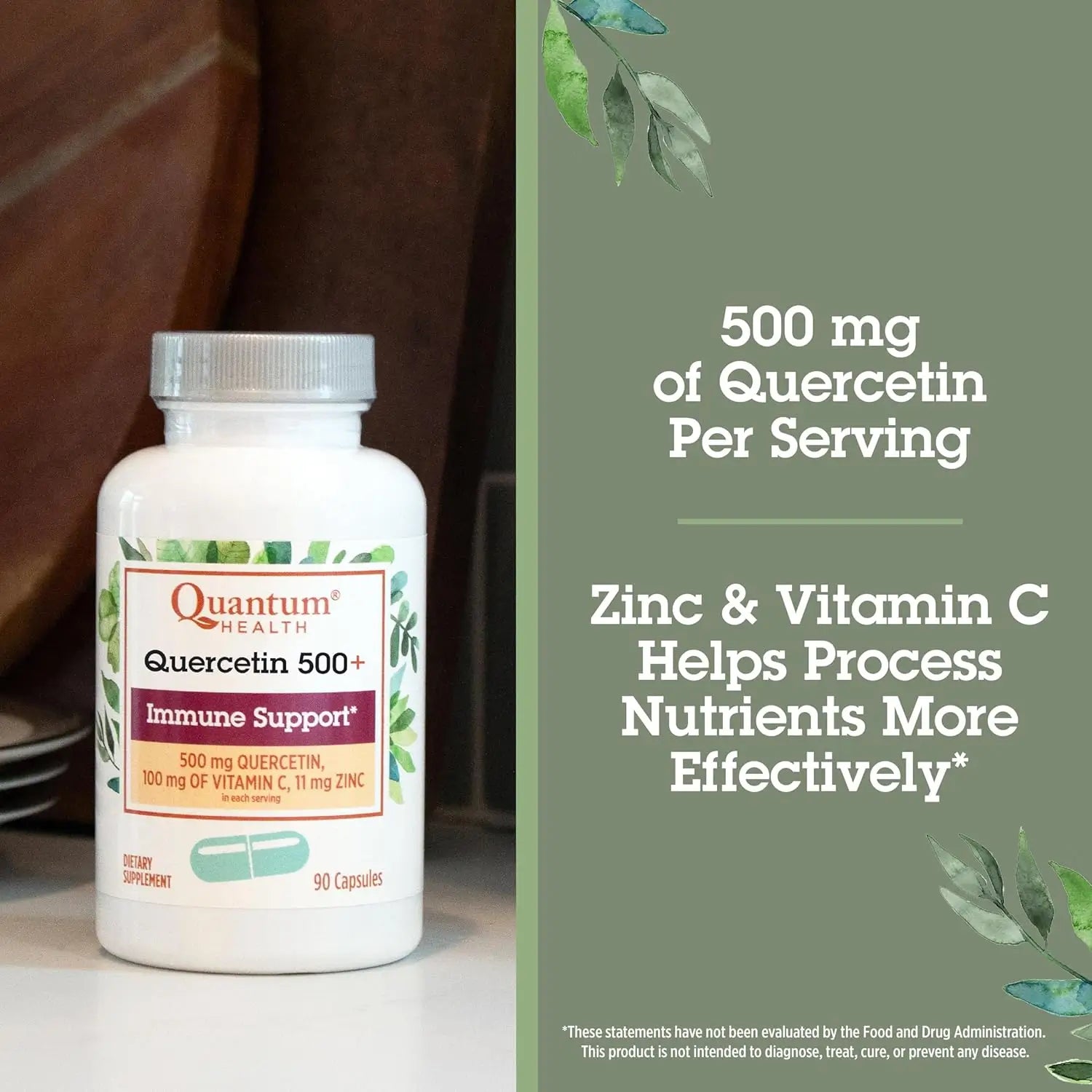 glutathione quercetin Quantum Health Quercetin+ (500mg & 750mg) Immune Support Supplement