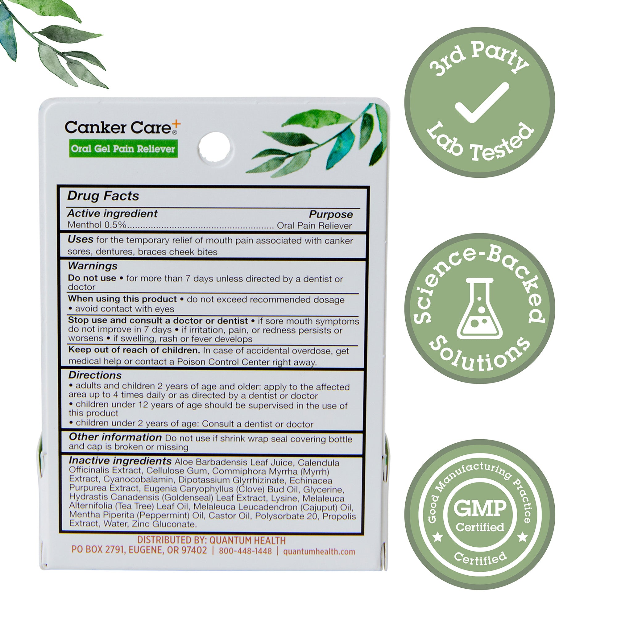 Canker Care+® Oral Gel