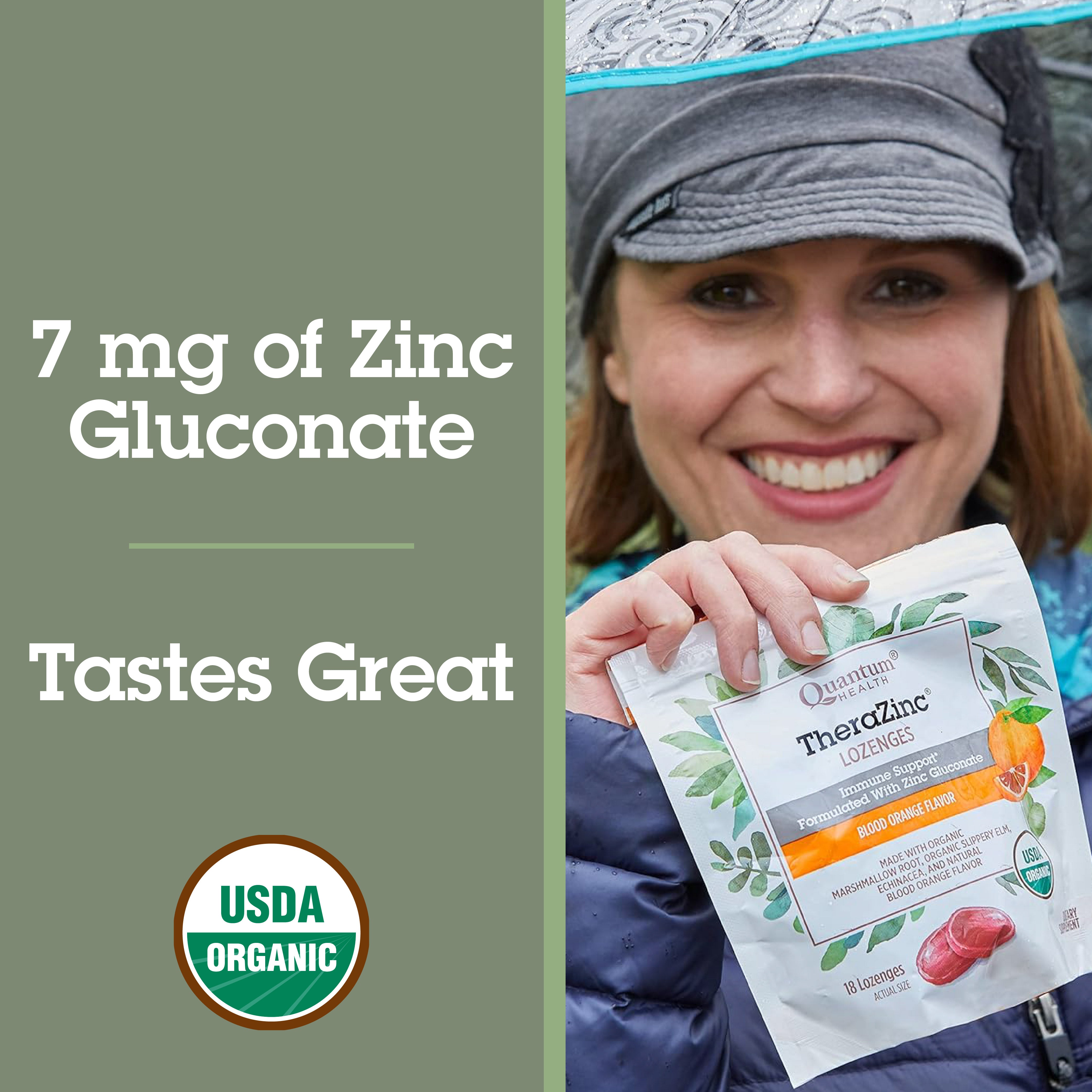 TheraZinc®  USDA Organic Blood Orange Lozenges