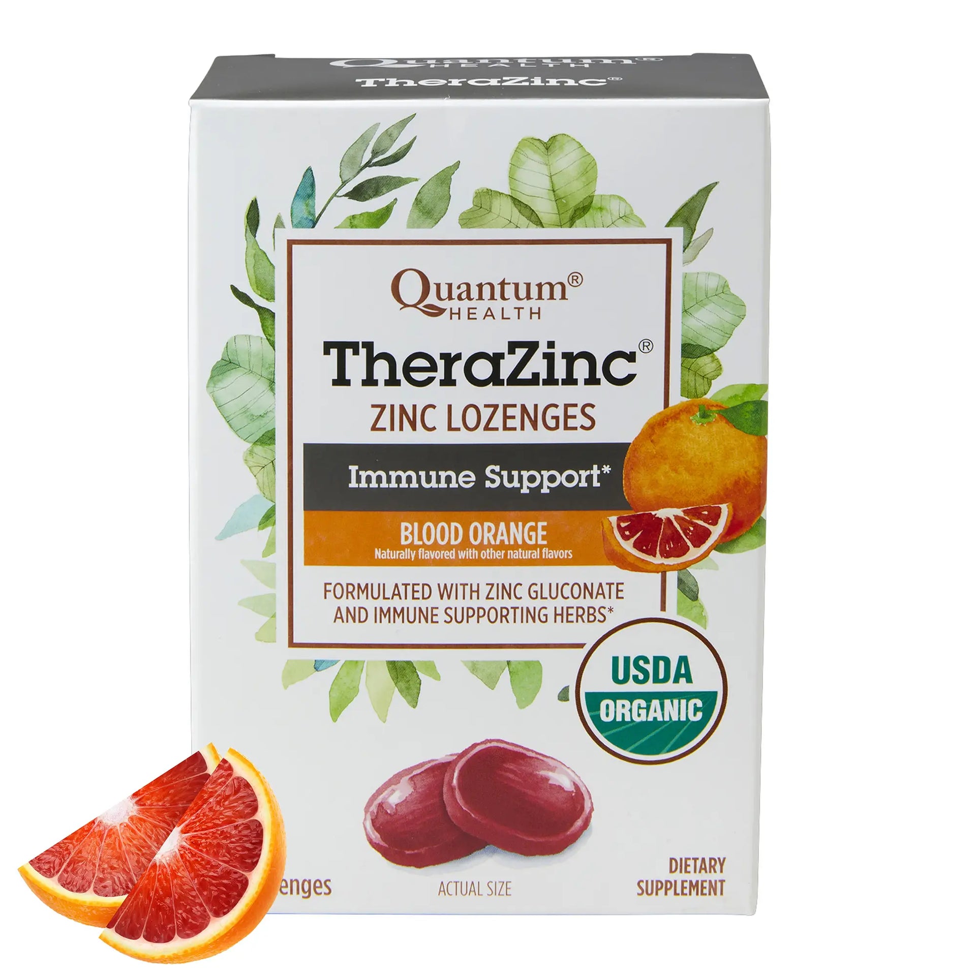 TheraZinc®  USDA Organic Blood Orange Lozenges