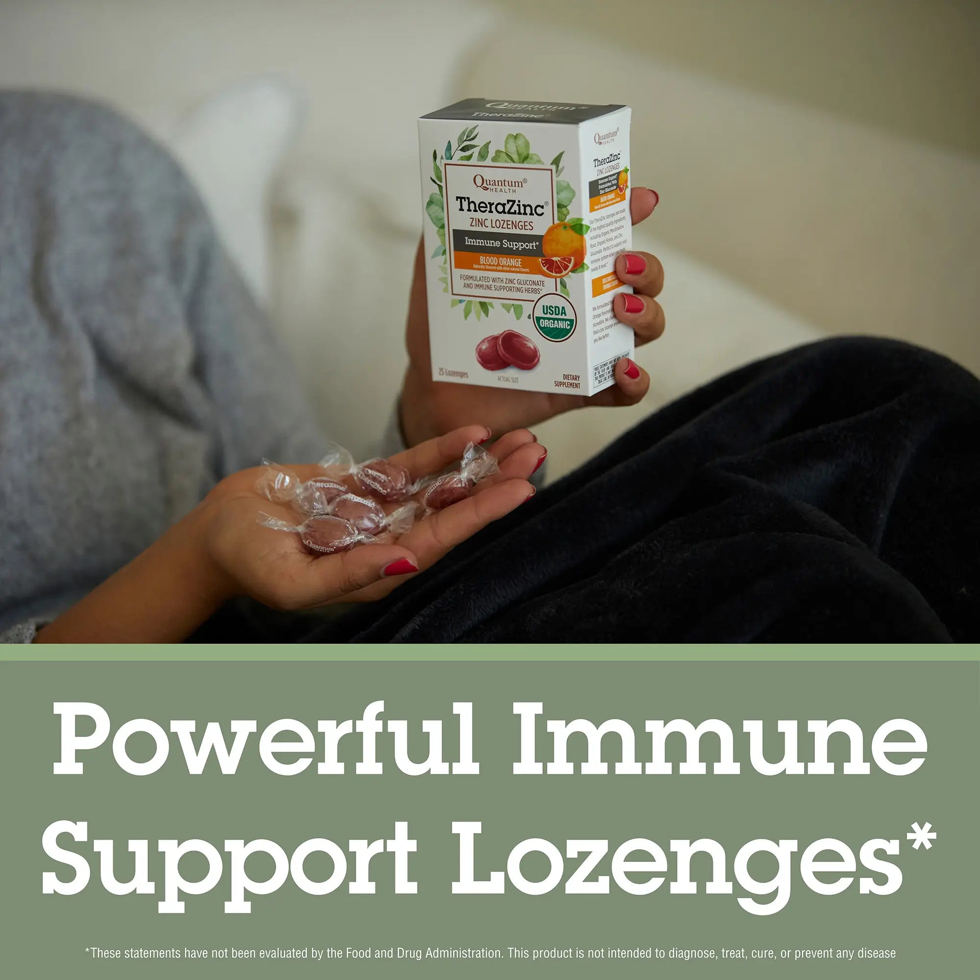 TheraZinc®  USDA Organic Blood Orange Lozenges