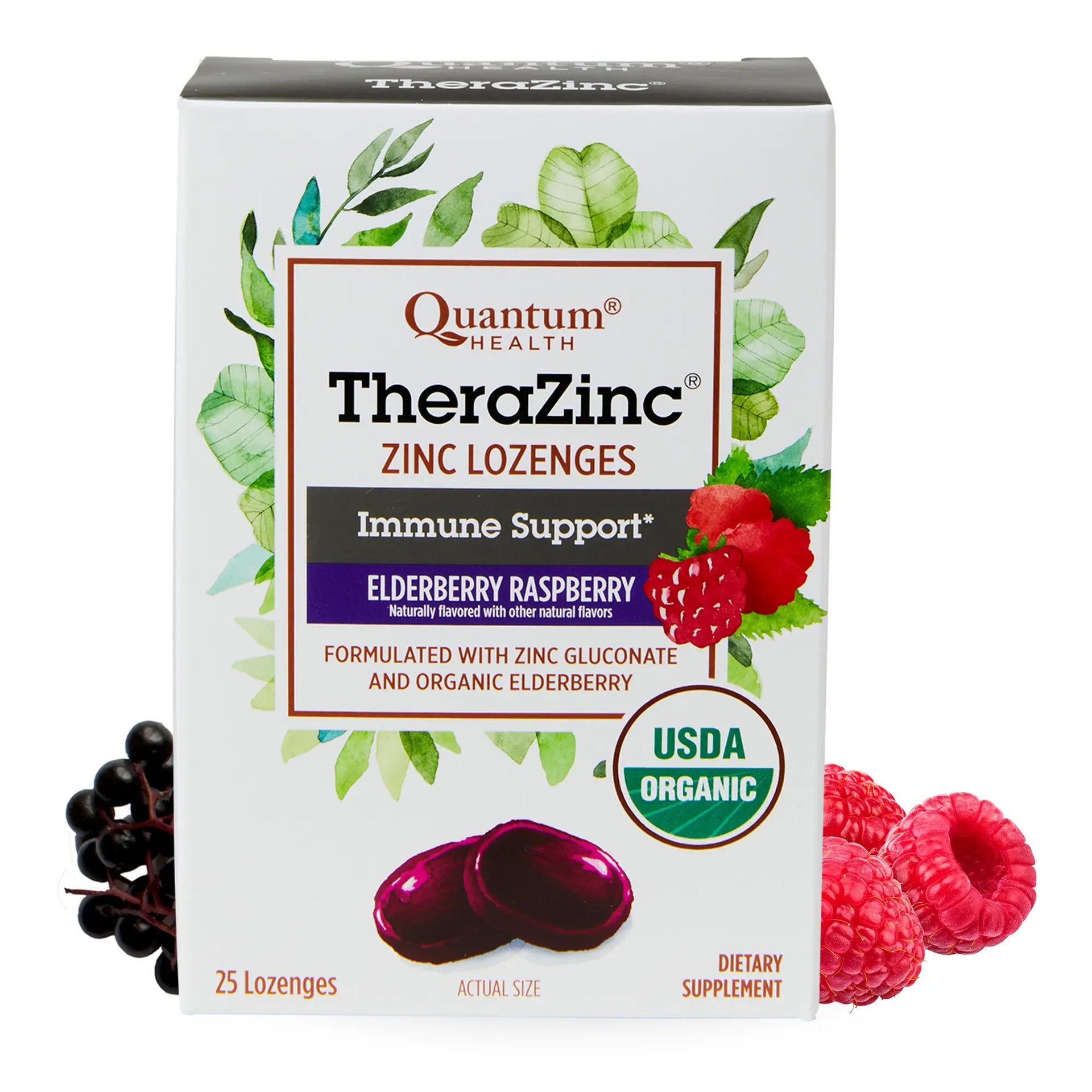 TheraZinc®  USDA Elderberry Raspberry Lozenges