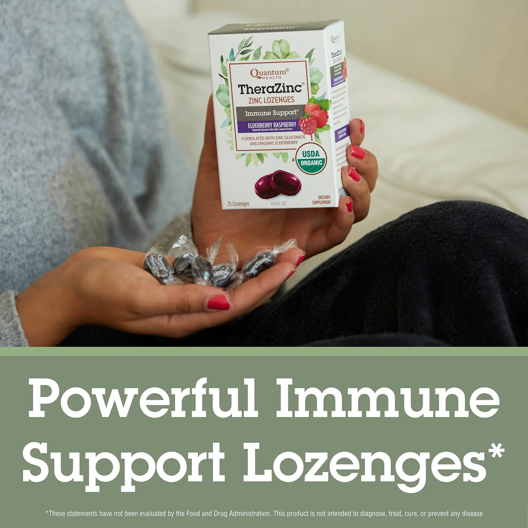 TheraZinc®  USDA Elderberry Raspberry Lozenges