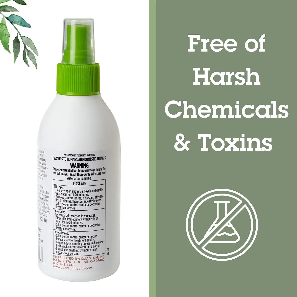 Quantum Health Buzz Away Insect Repellent label