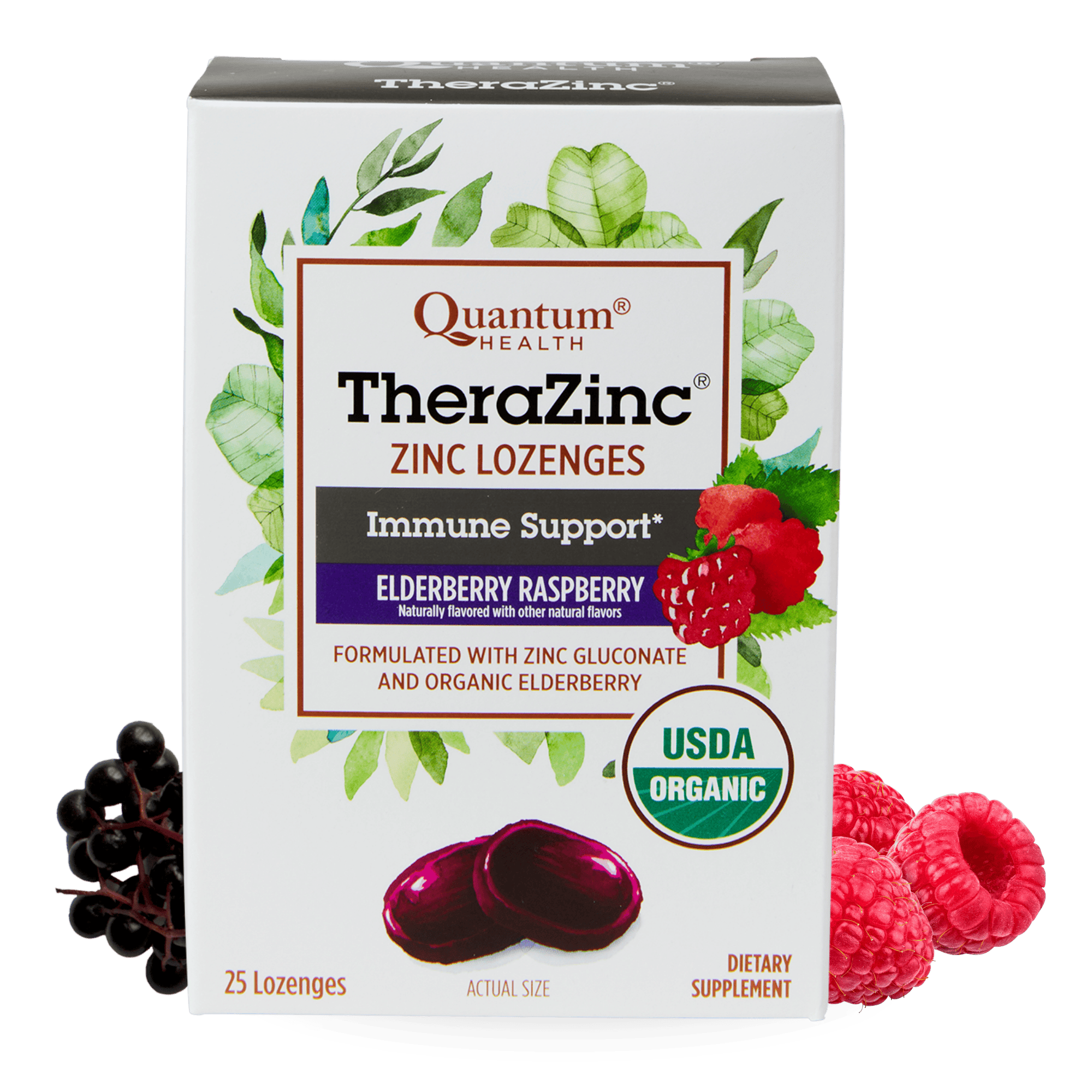 TheraZinc®  USDA Elderberry Raspberry Lozenges