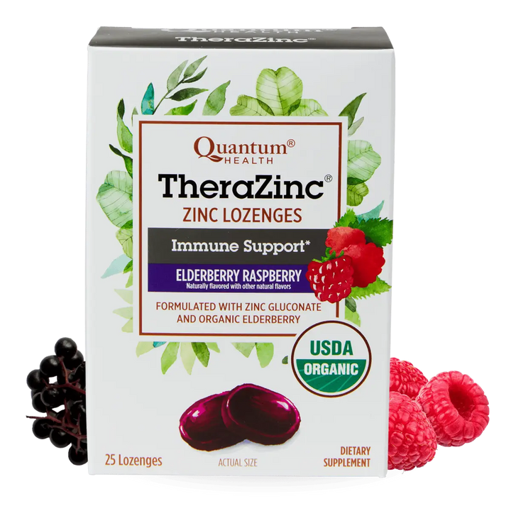 TheraZinc® Organic Elderberry Raspberry Lozenges for Immune Support TheraZinc® Organic Elderberry Raspberry Lozenges for Immune Support