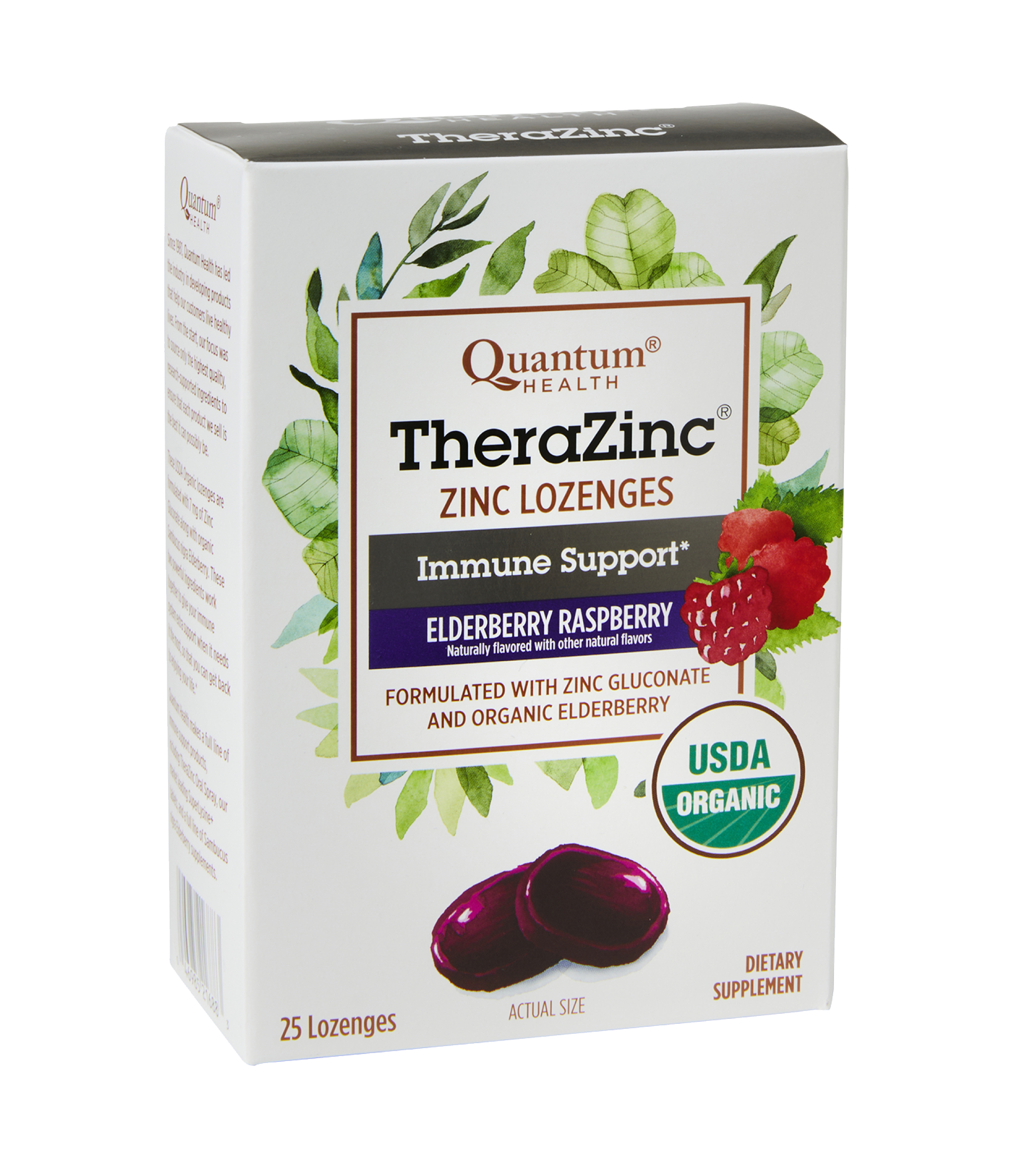 TheraZinc®  USDA Elderberry Raspberry Lozenges