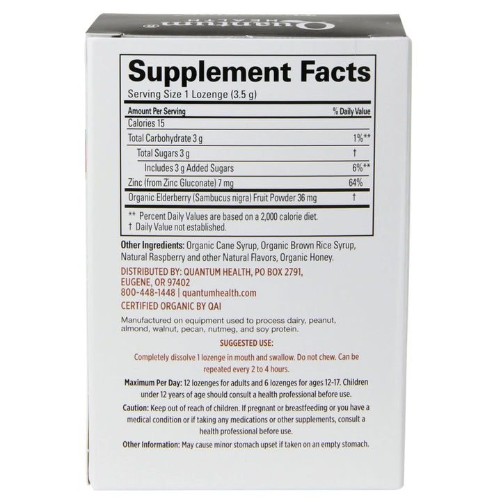 Supplement facts label on a product packaging with white background