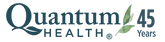 Quantum Health logo with '45 Years' text on a white background