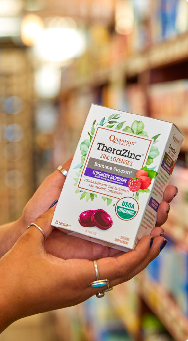 TheraZinc® Organic Elderberry Raspberry Zinc Lozenges