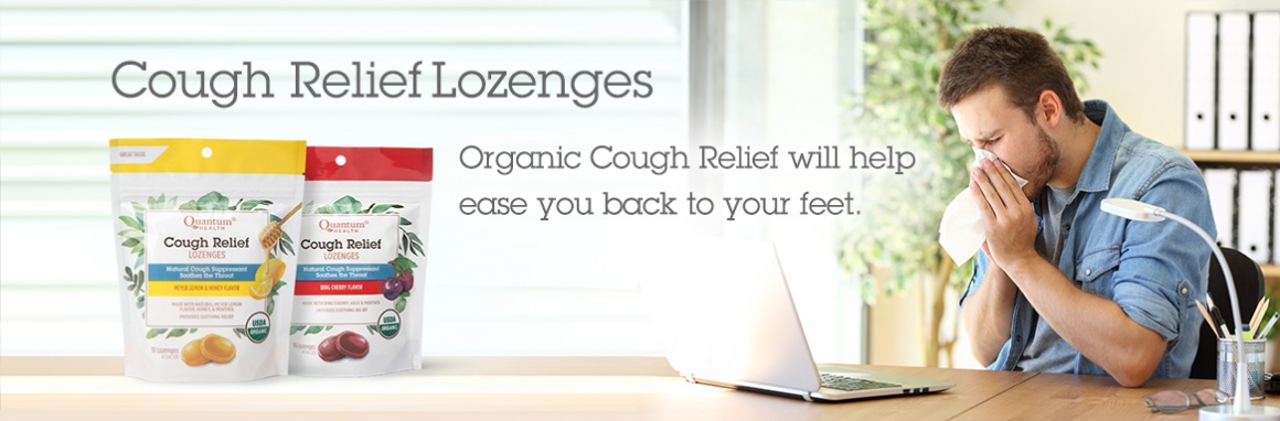 Cough Relief Lozenges - Organic Cough Relief will help ease you back to your feet.