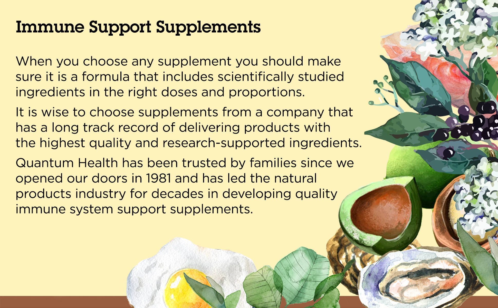 Guidance on how to choose an immune support supplement.