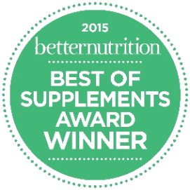 2015 Betternutrition Best of Supplements Award Winner