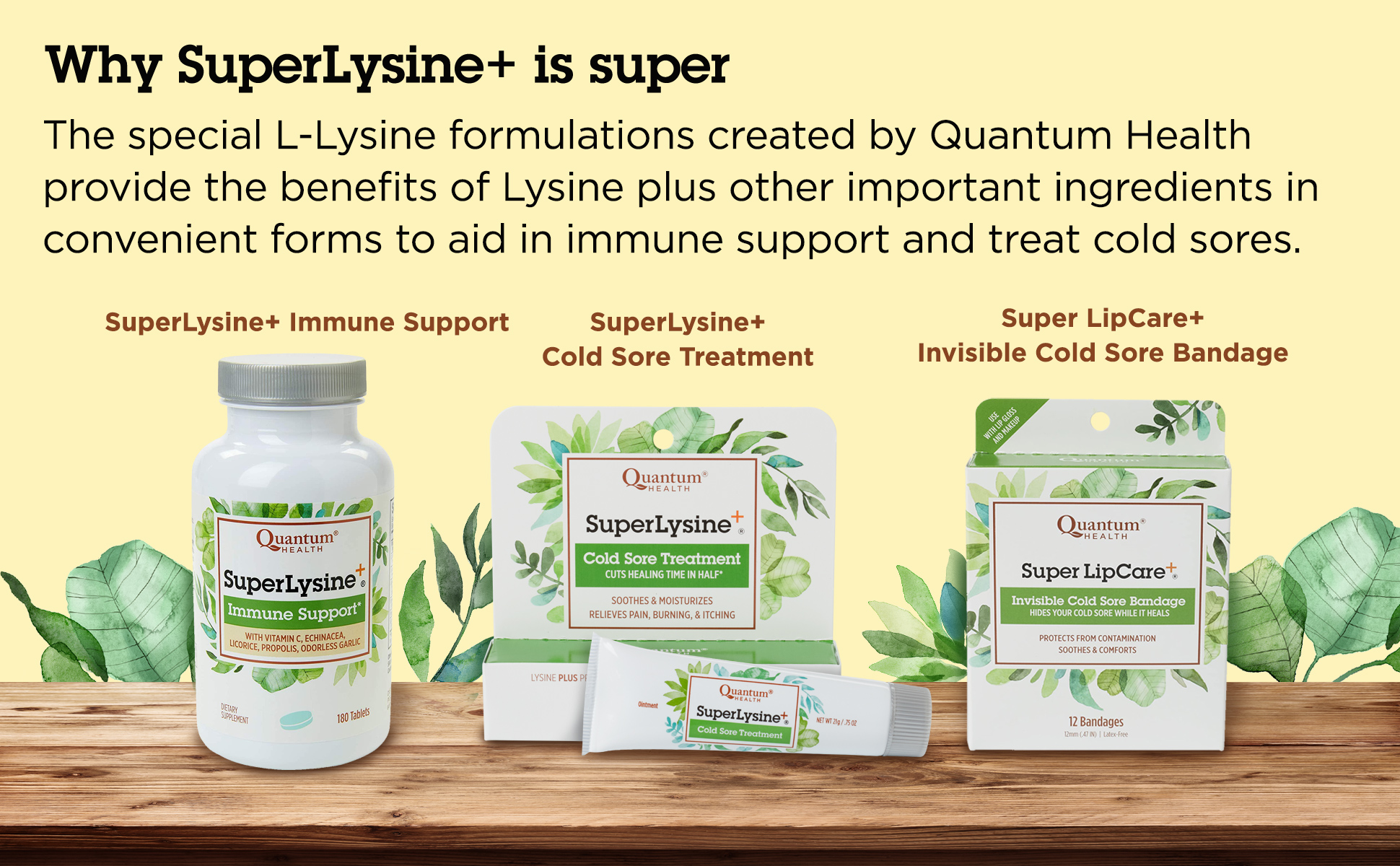 3 SuperLysine+ products, and why SuperLysine+ is so super.